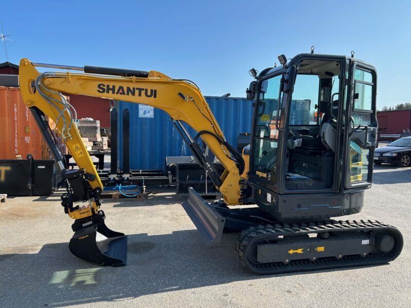 Shantui SE36SR Engcon rotortilt + skoppaket